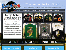 Tablet Screenshot of jacketback.com